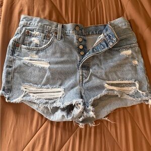 Distressed Denim Women's Shorts